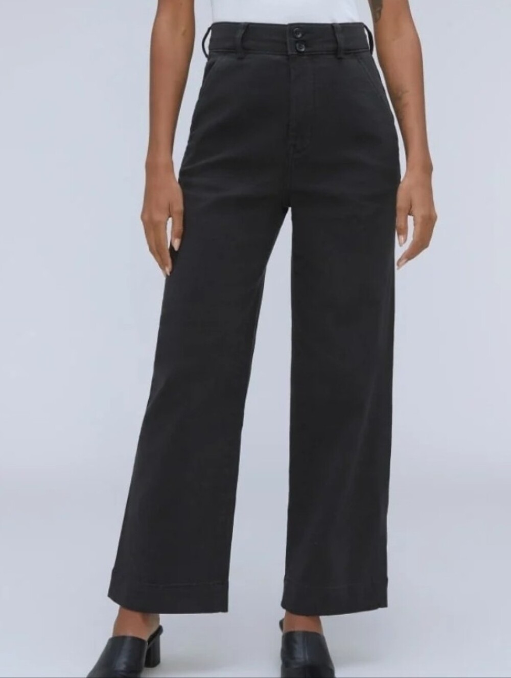 Everlane The Organic Wide-Leg Pant
